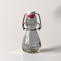 50cl Botella de vidrio Clack vacía para botella de salsa de especias Mini vasos Contenedor de especias con columpio bloqueado Venta superior a granel