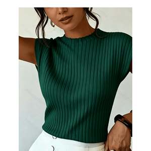 เสื้อกั๊กถักแขนกุด สีเบจ เอเชียน S(44) เสื้อแฟชั่นผู้หญิง - Product Image 3