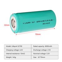 32700 Lifepo4 3.2V 6000mAh Scooter électrique batterie de stockage d'énergie 32650 32140 batterie au lithium-ion cylindrique 32700 batterie