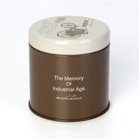 Cylindre hermétique personnalisé de luxe boîte en fer blanc boîte en fer blanc Premium impression offset 4 couleurs personnalisée pour café thé gâteau stockage des aliments