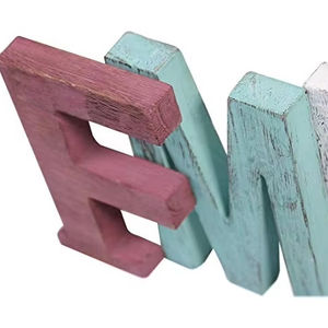 Letras Decorativas de Madera para Colgar en la Pared, Diseño Personalizado, Letrero Navideño, Decoración Familiar con la Frase 'Vive, Sueña, Trabaja, Imagina' - Product Image 1
