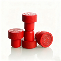 Bouchon en liège personnalisable avec capuchon en verre et aluminium pour bouteille de vin ou de liqueur – Service d'impression couleur de logo de marque personnalisé