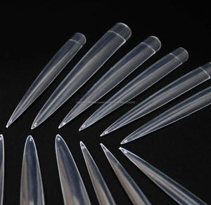 12Pcs Stiletto Extra largo punto falsas uñas acrílico consejos uñas Kit de herramientas 12 tamaños claro - Product Image 5