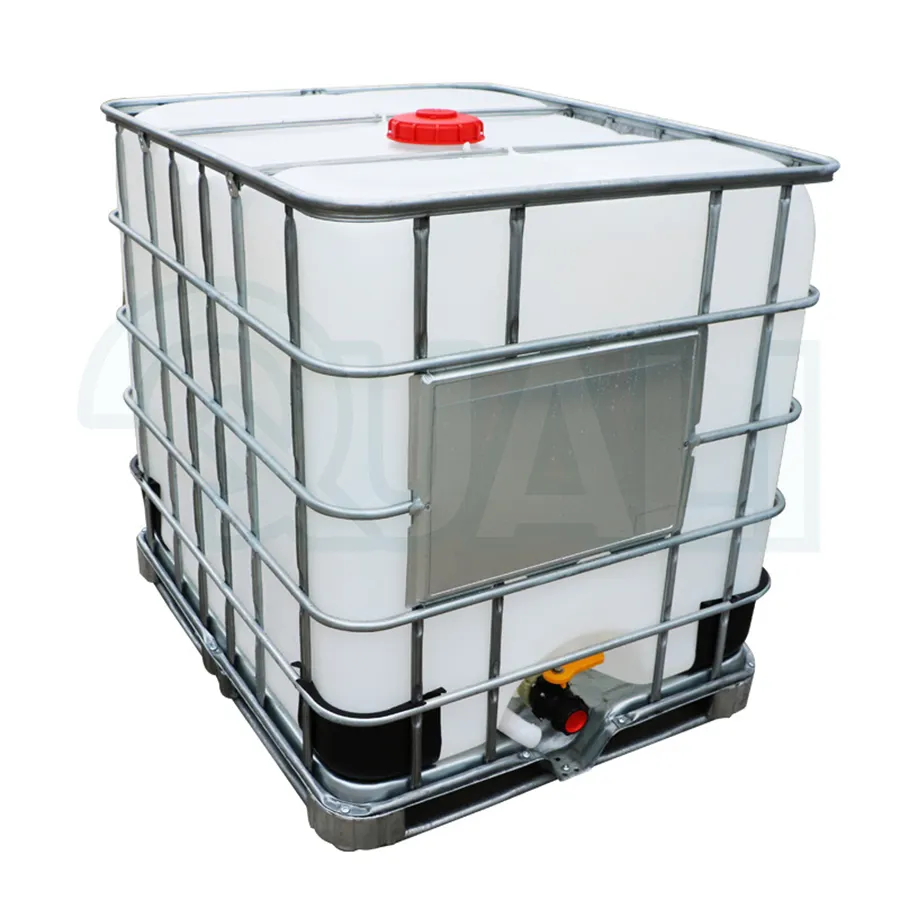 Quali Vervaardigd Plastic Ibc Tank Metalen Frame 1000l Watertank Chemische Tank