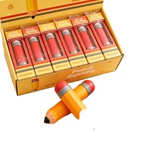 Vente Chaude Jouet Squishy à Remontée Lente en Forme de Crayon de Simulation, Jouet Anti-Stress Fidget à Presser Répétitivement en Forme de Papeterie de Dessin Animé