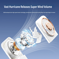 Ventilateur de bureau portable pliable rechargeable par USB avec batterie de 3000 mAh et fonction de banque d'alimentation pour les voyages, le bureau et l'extérieur