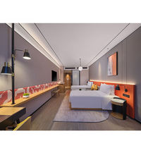Ensemble complet de meubles de chambre en bois haut de gamme pour appartements de club d'hôtels cinq étoiles et chambres d'hôtels de luxe