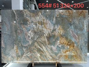 Marbre bleu naturel d'Amazonie, pierre paysagère de luxe bleu-or pour murs décoratifs et comptoirs - Product Image 2