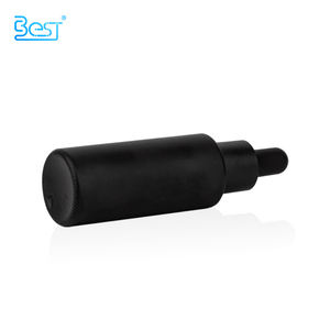 Botella de suero de vidrio cosmético vacío 1oz 30ml 50ml 60ml 80ml 100mL 120ml Botellas cuentagotas de aceite de <span class=keywords><strong>CBD</strong></span> de vidrio negro mate plano al por mayor - Product Image 4