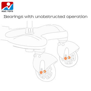 Carrito <span class=keywords><strong>auxiliar</strong></span> con pedales <span class=keywords><strong>para</strong></span> el patinete y <span class=keywords><strong>asiento</strong></span> del cochecito <span class=keywords><strong>de</strong></span> bebé, el carrito pequeño que se anexa a la parte trasera del cochecito <span class=keywords><strong>de</strong></span> bebé - Product Image 4