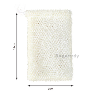 Sac à savon personnalisé avec logo, pochette à savon réutilisable, brosse exfoliante portable en maille pour le corps, économiseur de savon, exfoliant moussant - Product Image 2