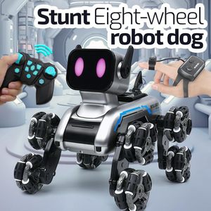 Perro Robot RC con Luces y Música, 18 Minutos <span class=keywords><strong>de</strong></span> Juego, 8 Ruedas, Modelo <span class=keywords><strong>de</strong></span> Coche Acrobático RC, Juguetes <span class=keywords><strong>de</strong></span> Perro Robot, Coche <span class=keywords><strong>de</strong></span> Control Remoto - Product Image 2