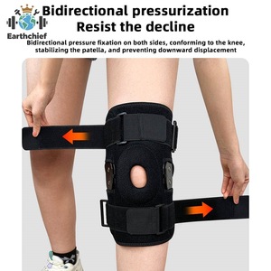 Penyangga Lutut Berengsel yang Dapat Disesuaikan, Neoprene Rodillera Con Bisagra, Perlindungan Medis Ortopedi Pasca Operasi, Tebal - Product Image 2