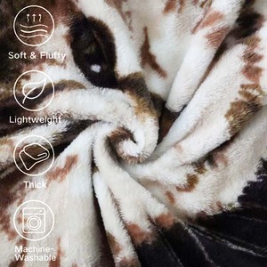 नरम ऑल-सीज़न कोरल फ्लेक्स कंबल कस्टम मुद्रित कार्टून तीन बिल्लियों डिजाइन विरोधी-पिलिंग पर्यावरण के अनुकूल रंग - Product Image 4