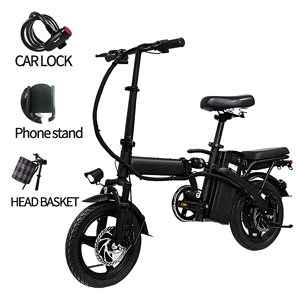 CE Certified US Warehouse Leisure Rider Mini 48V 560W Lithium Battery Brushless Folding Electric Bike Single Speed Disc Brakes - Product Image 1
