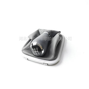 Fuxin – pommeau de levier de vitesse en cuir, 4 vitesses, couvercle de levier de vitesse manuel pour Chery E5 Ne, conception ergonomique - Product Image 1