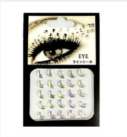 Autocollants de tatouage temporaire sexy de mode de série de conception personnalisée bijoux d'oeil de gemme pour le corps de visage pour la partie