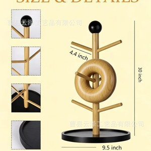 Soporte de madera transfronterizo para donuts, expositor de postres y fiestas, escurridor de vasos para el hogar, expositor de decoración para cumpleaños - Product Image 4