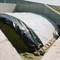 Sacs d'ensilage silo en plastique pour l'agriculture Approvisionnement d'usine Sac de grain d'ensilage stabilisé aux UV à bas prix/Sac de maïs d'ensilage