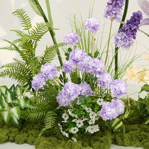 Arrangement floral artificiel Greenway série Hy-Dt4, rose et violet, pour décoration florale intérieure et présentation en jardin. - Product Image 4