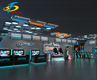 Skyfun One-Stop Service 9D VR Simulator Robot VR rotatif à 360 degrés pour les parcs d'attractions des centres commerciaux intérieurs et extérieurs