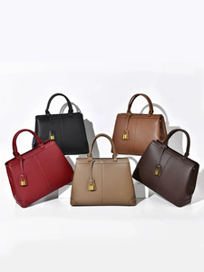 <span class=keywords><strong>Sac</strong></span> à main en <span class=keywords><strong>cuir</strong></span> PU pour femme, <span class=keywords><strong>sac</strong></span> à bandoulière structuré avec poignée supérieure et cadenas doré, <span class=keywords><strong>sac</strong></span> de bureau personnalisable avec logo - Product Image 1