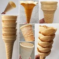 Machine à fabriquer des gobelets à café comestibles, des cornets de glace, des gaufrettes et des biscuits, 12 à 60 pièces/fois, prix