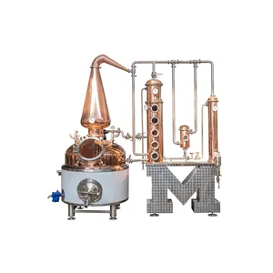 Équipement de distillation de colonne de vin personnalisé Meto Système de distillation d'eau Cuivre Sus 304 Équipement de distillation de colonne en acier inoxydable