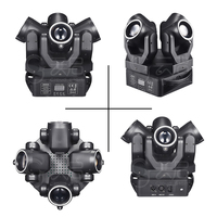 Projecteur mobile à quatre têtes 150W RGBW LED pour événements DJ professionnels, clubs, soirées et effets d'éclairage de concert