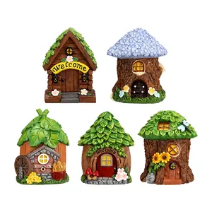 BSCI Factory Resin Traditional Garden House Decor Fairy Garden Accessories Miniatures Fairies