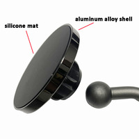 Support magnétique universel flexible pour téléphone et tablette, avec adaptateur à rotule de 17 mm, pour bureau, remplacement, fixation magnétique puissante
