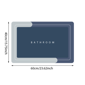 Alfombra de Baño Minimalista Super Absorbente de 40x60cm con Estampado de Letras, Secado Rápido, Envío Directo desde la UE, Stock en Polonia - Product Image 6