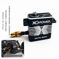 Servomoteur Metal Gear XQ-S8050D 54KG en acier inoxydable et aluminium, sans noyau, étanche, couple élevé, pour voiture et camion RC tout-terrain à l'échelle 1/5, OEM ODM