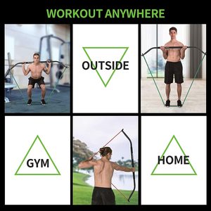 Portable Outdoor Fitness <strong>Equipment</strong> Kit Home <strong>Gym</strong> Workout <strong>Gorilla</strong> Bow Resistance Bands for Weightlifting Exercise Fitness Function - Product Image 2
