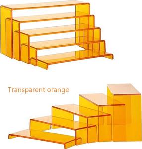 Présentoir Commercial en Acrylique Transparent Orange <span class=keywords><strong>pour</strong></span> <span class=keywords><strong>Bijoux</strong></span> et Cosmétiques – Organisateur de Comptoir <span class=keywords><strong>pour</strong></span> Boutiques - Product Image 2