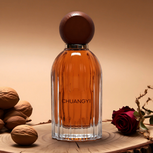 Bán Buôn Rỗng Tùy Chỉnh Sang Trọng Dọc Sọc Vòng Rõ Ràng 100Ml Nước Hoa Phun Chai Nắp Bằng Gỗ Với Hộp Nước Hoa Chai Thủy Tinh - Product Image 3