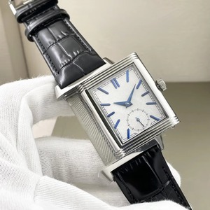Montre mécanique ETA de luxe en acier inoxydable avec boîtier rectangulaire en cristal saphir de 25 mm, petite aiguille des secondes, réversible, étanche - Product Image 6