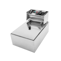 Friteuse électrique 8L certifiée CE, friteuse commerciale pour restaurant, friteuse profonde réglable