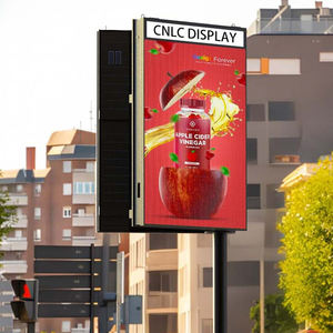 Écran LED double face pour extérieur, 60 mètres, de fabrication industrielle (18 ans d'expérience) °   Affichage publicitaire routier rotatif étanche IP65 - Product Image 1