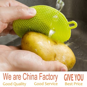 Best Price Eco Friendly Kitchen Wash Pot Pan Dish Cleaning <b>Scrub</b> <b>Brush</b> Dishwashing <b>Brush</b> With Soap Dispenser - Product Image 2