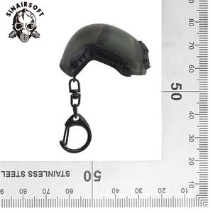 Tactical Mini Fast Helmet Shape <b>Opener</b> <b>Bottle</b> Keychain Portable Corkscrew Backpack <b>Keyring</b> Chain Ring Trend Decorations - Product Image 3