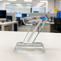 Trophée d'anniversaire en cristal sur mesure, élégant et de qualité supérieure, récompense pour les années de service, cadeau d'entreprise, souvenir
