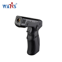 Briquet à Cigare Torche Jet Miniature Anti-Vent à Gaz Butane Rechargeable, Modèle Portable Personnalisable avec Fonctions de Sécurité