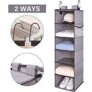 Organisateur de placard suspendu pliable sur mesure, 6 couches, en tissu non tissé - Product Image 4