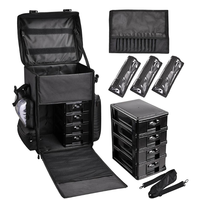 Valise de maquillage à roulettes 2 en 1, nouvelle collection, professionnelle de la chine