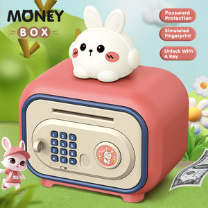 Venta al por mayor niños contraseña segura Navidad Año Nuevo gato de plástico Mini Cajero Automático Rosa <span class=keywords><strong>hucha</strong></span> máquina juguete caja de ahorro de dinero - Product Image 2