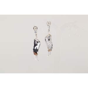 Vente chaude Individuation Boucles D'oreilles En Argent 925 Argent Bleu Cristal Aile Boucles D'oreilles Pour Cadeau D'anniversaire - Product Image 6