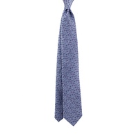 Cravate en Soie Jacquard Tissée de Luxe pour Homme, Motif Floral Personnalisé, Bleu et Rouge, Idéale pour Mariage, Vente en Gros pour Entreprises