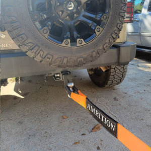 Cinghia di Traino AMBITION 4'' 20ft, Cinghie di Recupero con Capacità di 35000 lb, Cinghie ad Anello per Emergenze Fuoristrada - Product Image 3