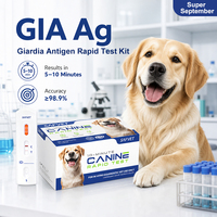 Kit de test rapide d'antigène Giardia pour diagnostic vétérinaire – Détection de parasites intestinaux chez le chien et le chat (GIA Ag) – Vente en gros pour vétérinaires